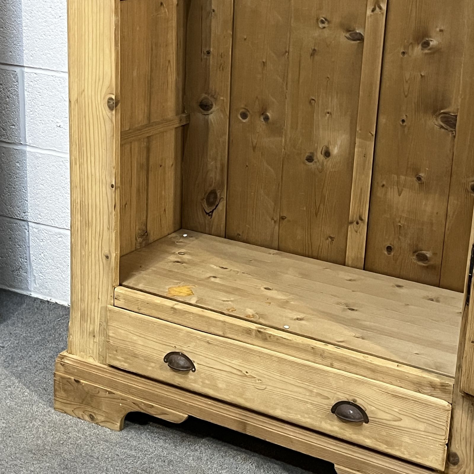Antique Pine Small Wardrobe, 1910s photo vintage
