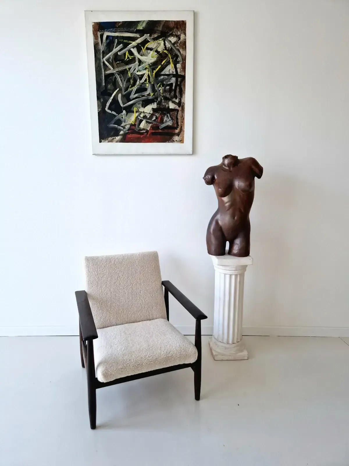 Mid Century Lounge Chair Danish Afromosia Armchair photo vintage