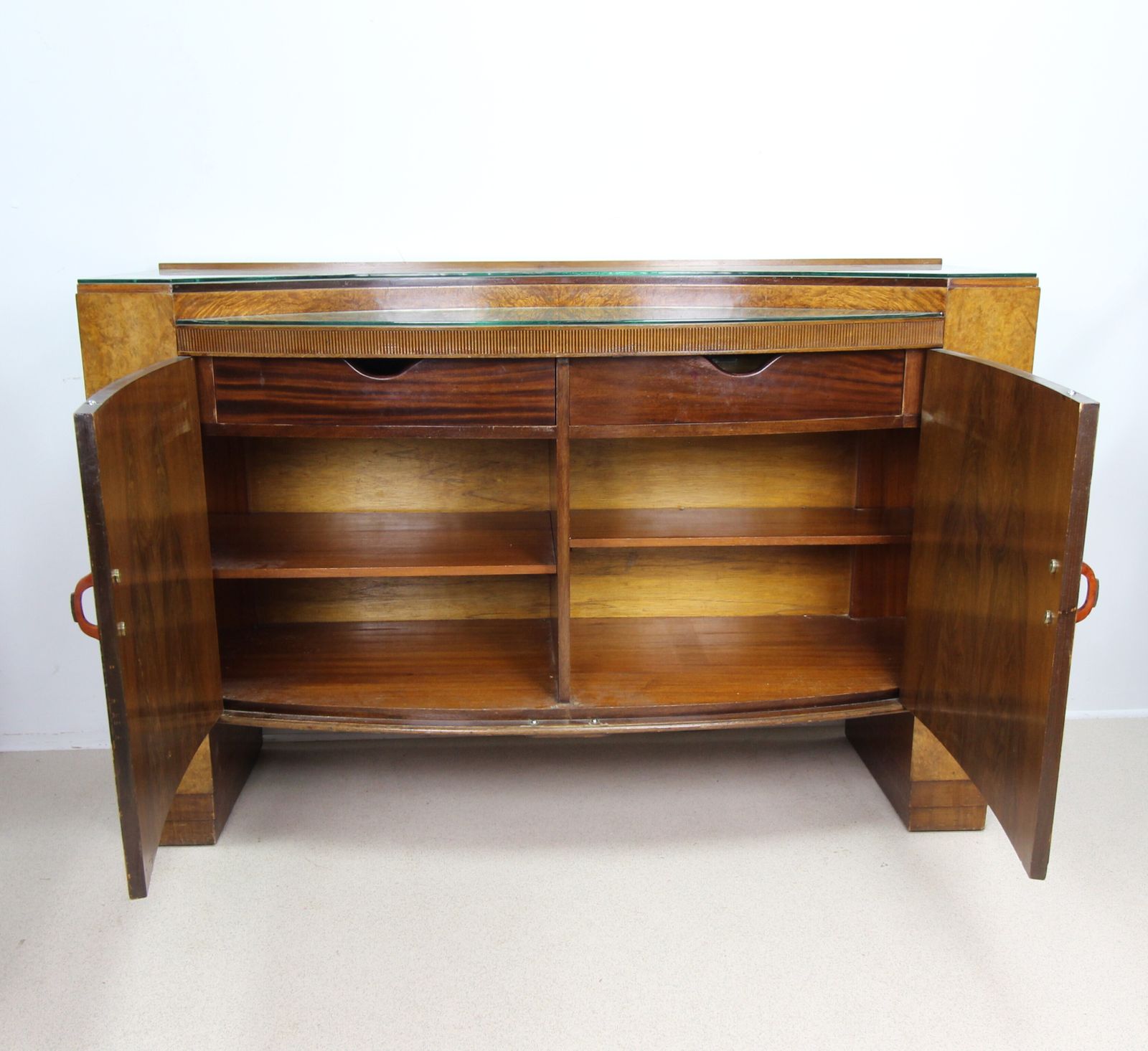 A Rare John Walker & Sons Art Deco Walnut Veneered Sideboard – Made In Scotland photo buy