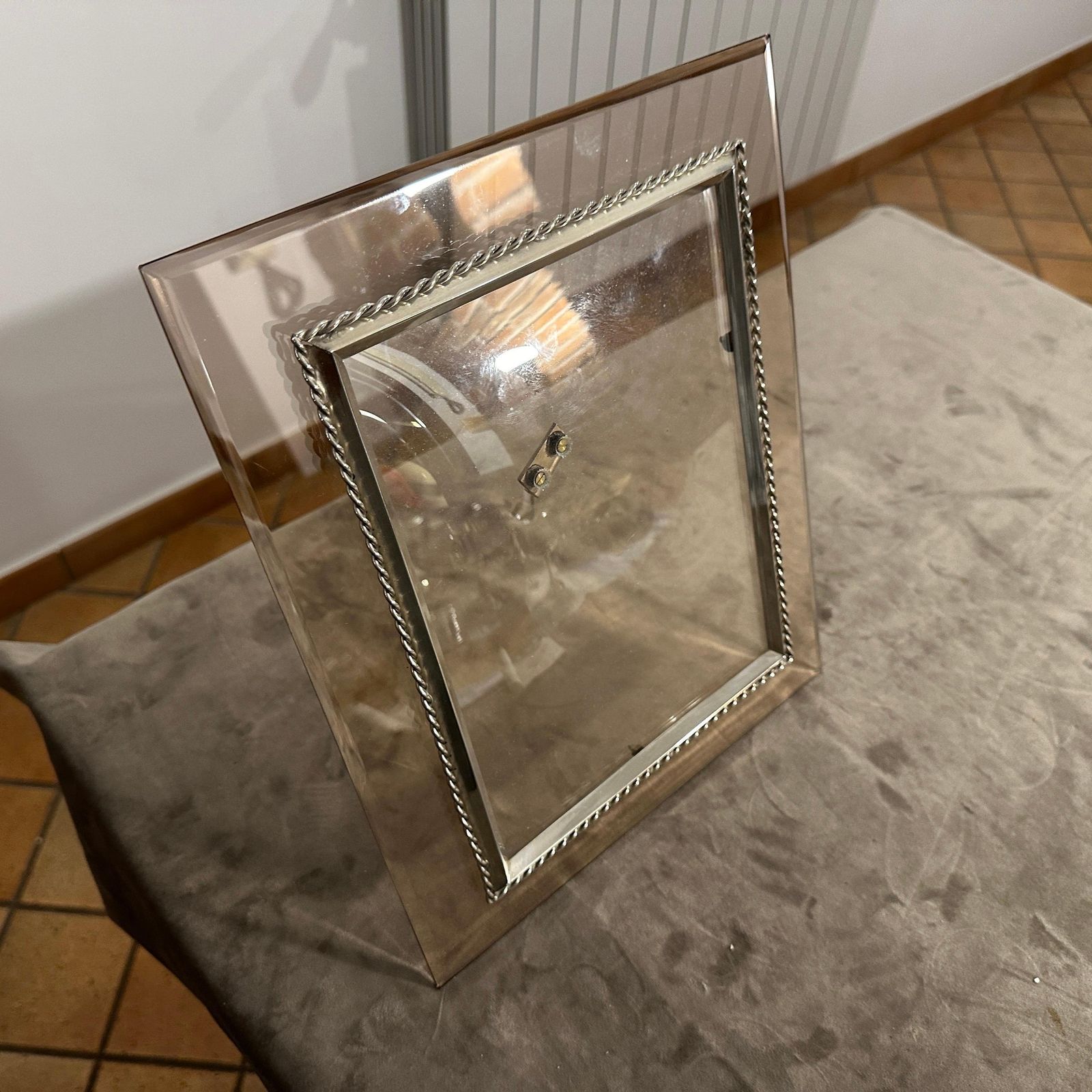 photo furniture 1960s High Quality Mid Century Modern Smoked Glass Italian Picture Frame