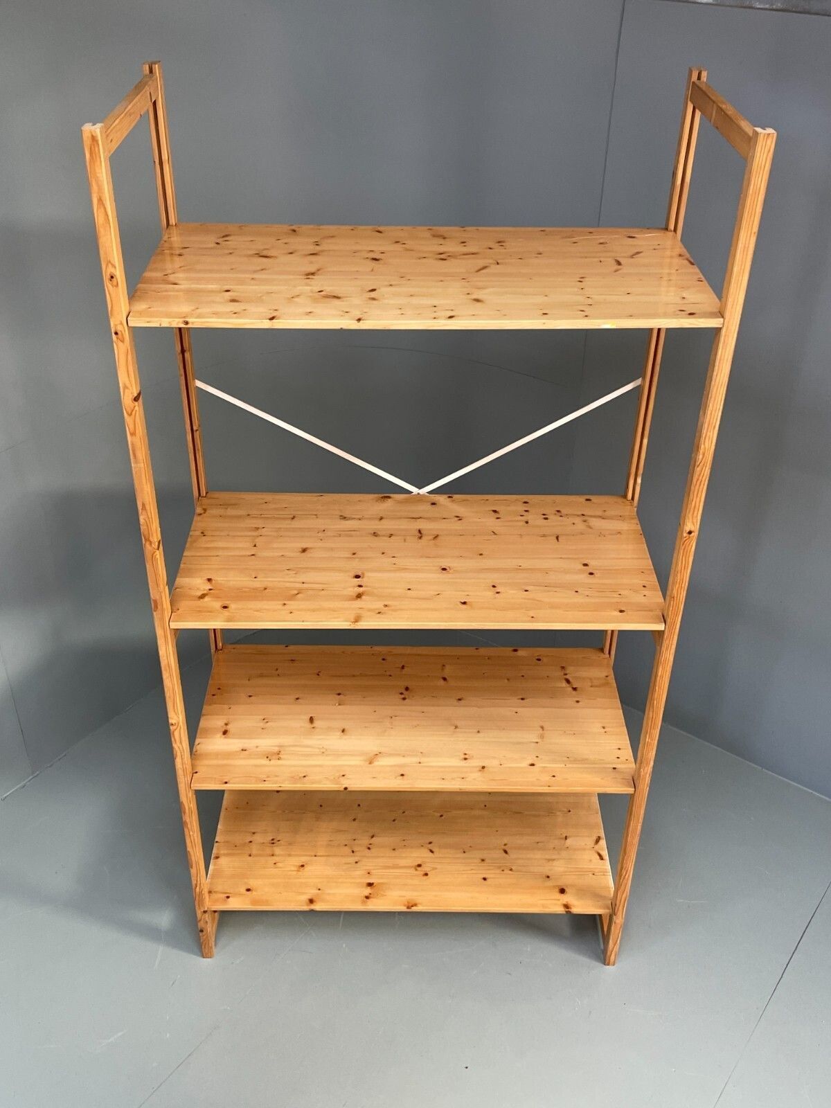 Lundia Pine Shelving System Vintage Adjustable Retro Scandi photo Furniture