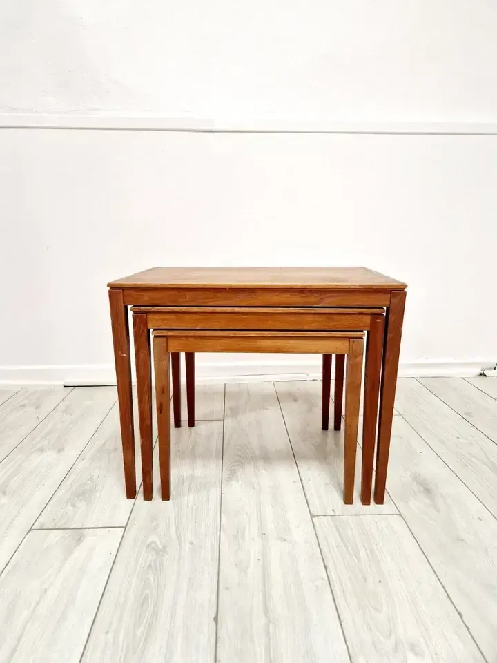 Nest Of Vintage Danish Bent Silberg Tables photo vinterior