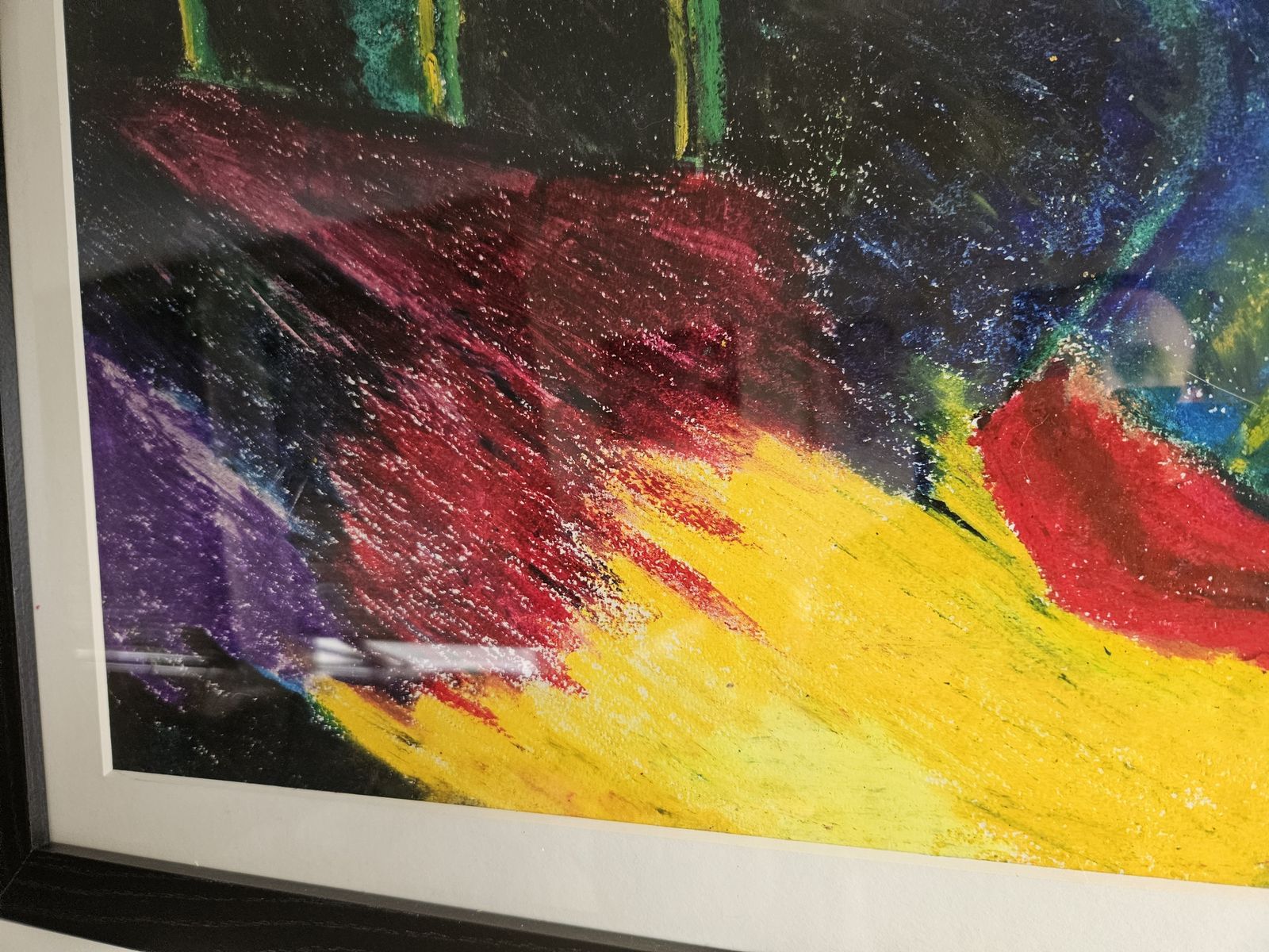 Oil Pastel Art Multicoloured  Punk Rock Abstract Theme 21st Century Art photo Art