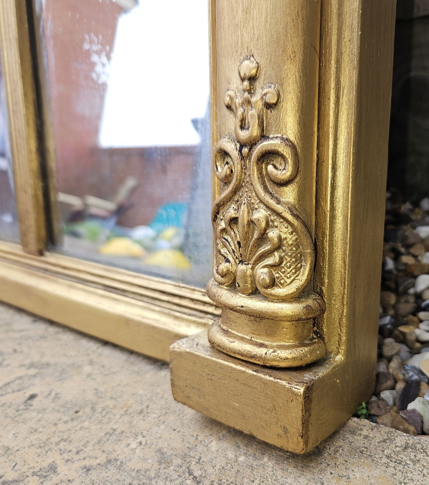photo for sale Regency Giltwood Overmantle Mirror (England, Circa 1820)