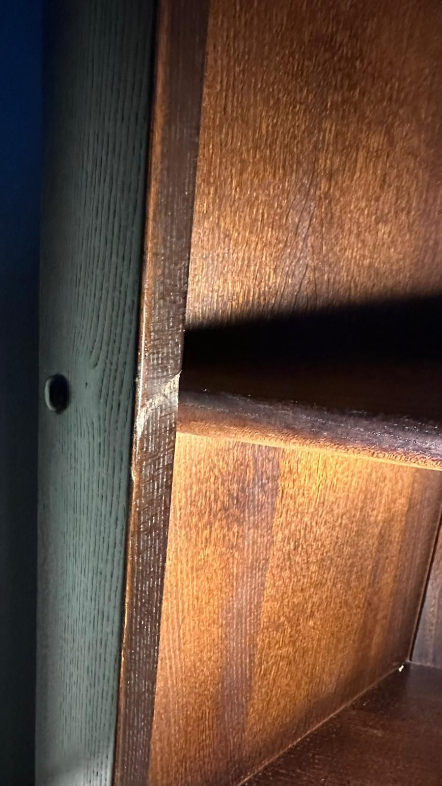 photo furniture Vintage Ercol Corner Cabinet Solid Elm Blue Label 1954/1976 Luciano Ercolani Furniture