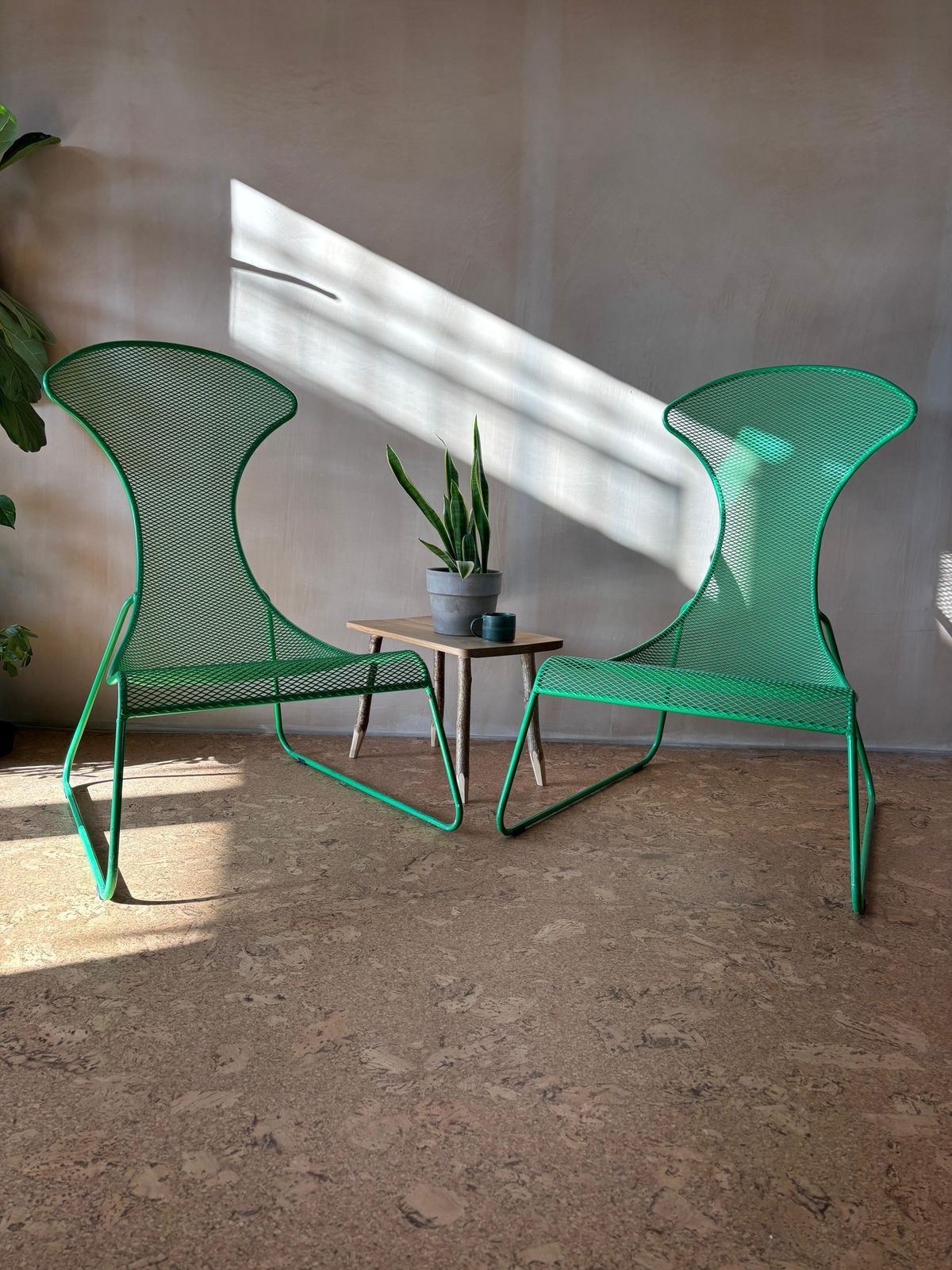 Rare Set Of 2 Ikea Ps 2012 Green Easy Chairs By Wiebke Braasch