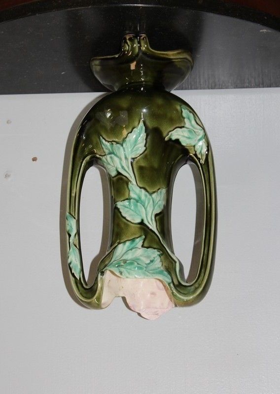 Pair Of Twentieth Barbotines Vases photo Home Decor