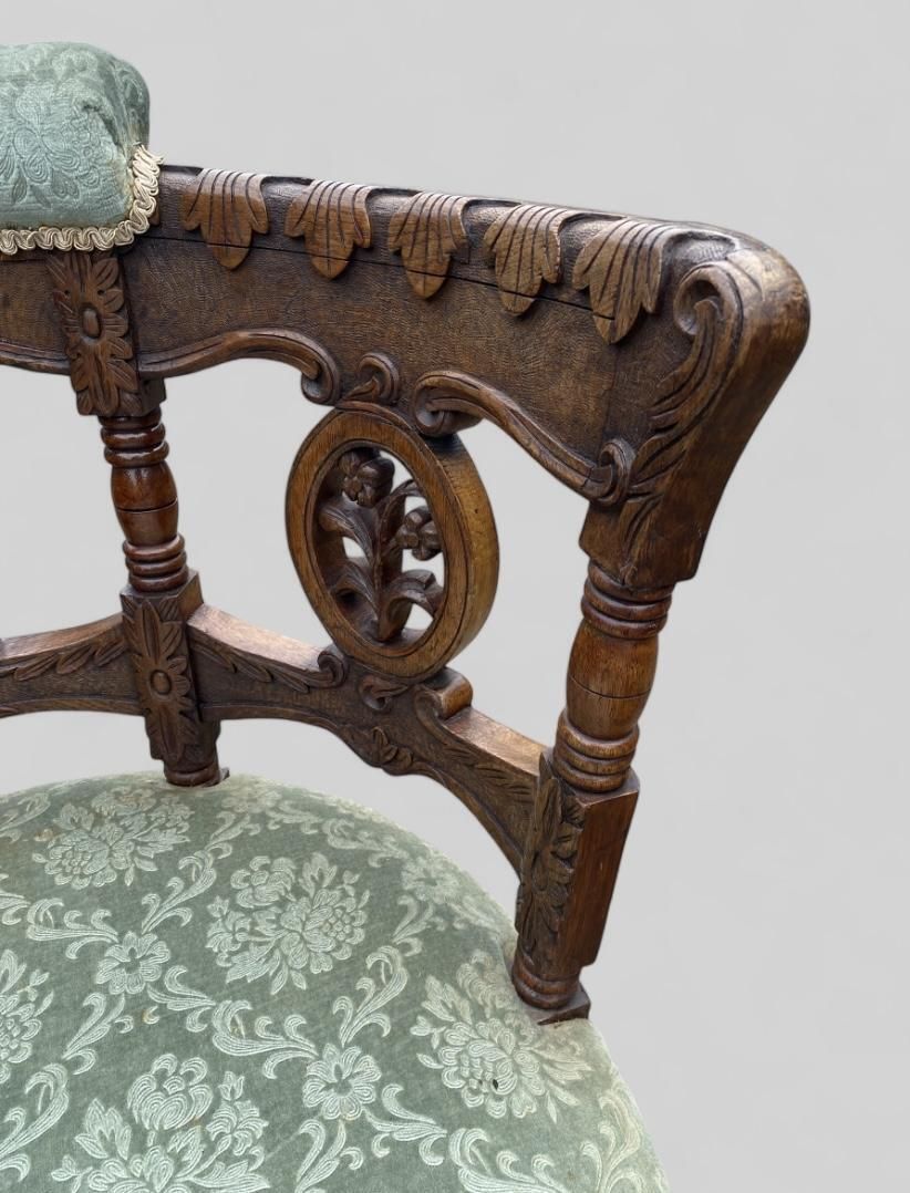 Burgermeister Carved Oak Antique Chair photo Furniture