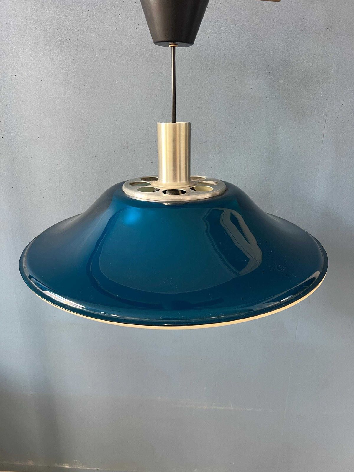 Blauwe Ufo Vliegende Schotel Space Age Hanglamp photo buy