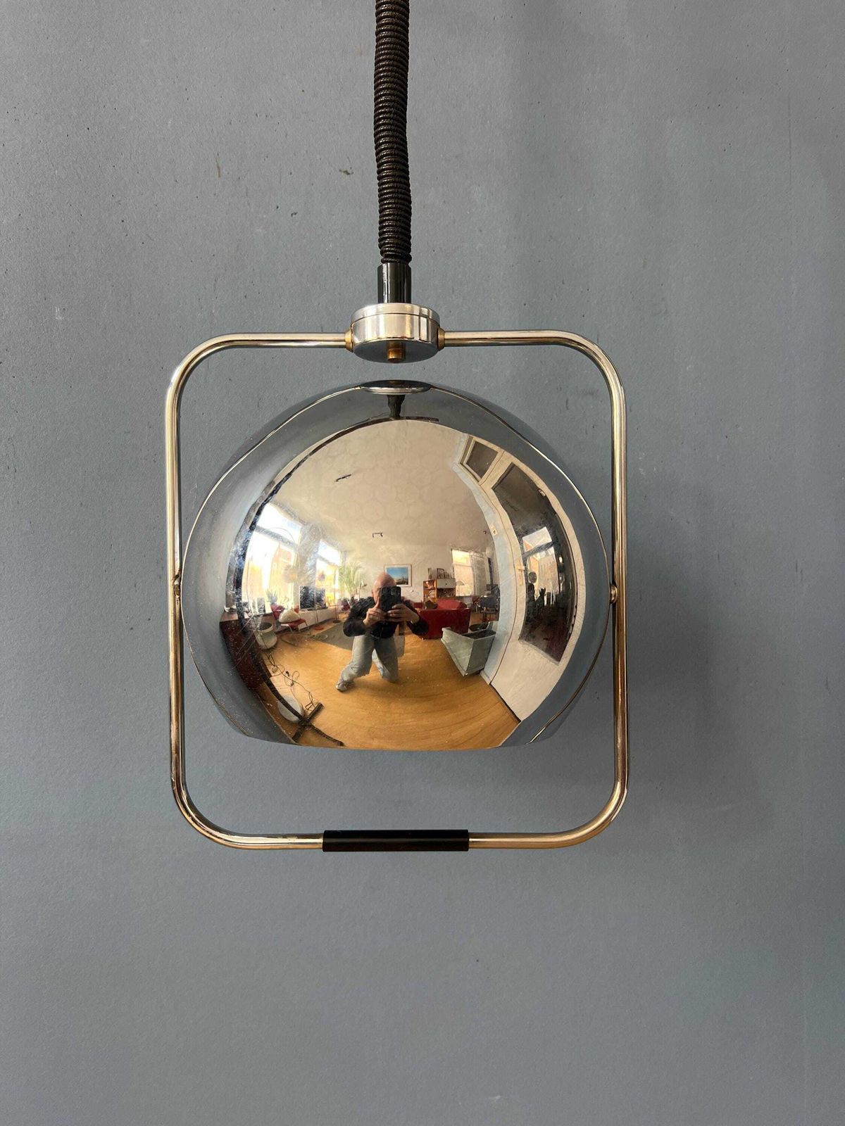 photo vinterior Chromen Mid Century Gepo Eyeball Hanglamp
