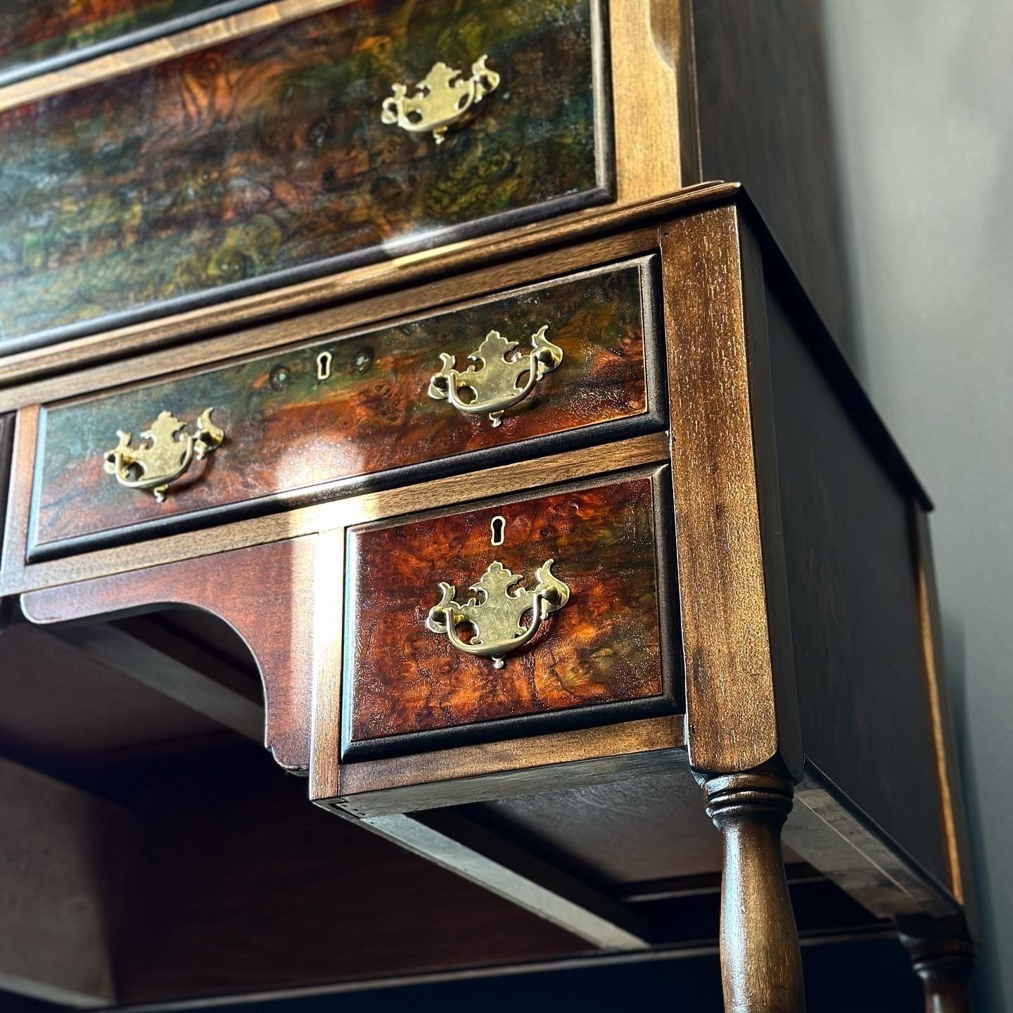 Walnut Tallboy   Chest On Stand Cabinet photo vinterior