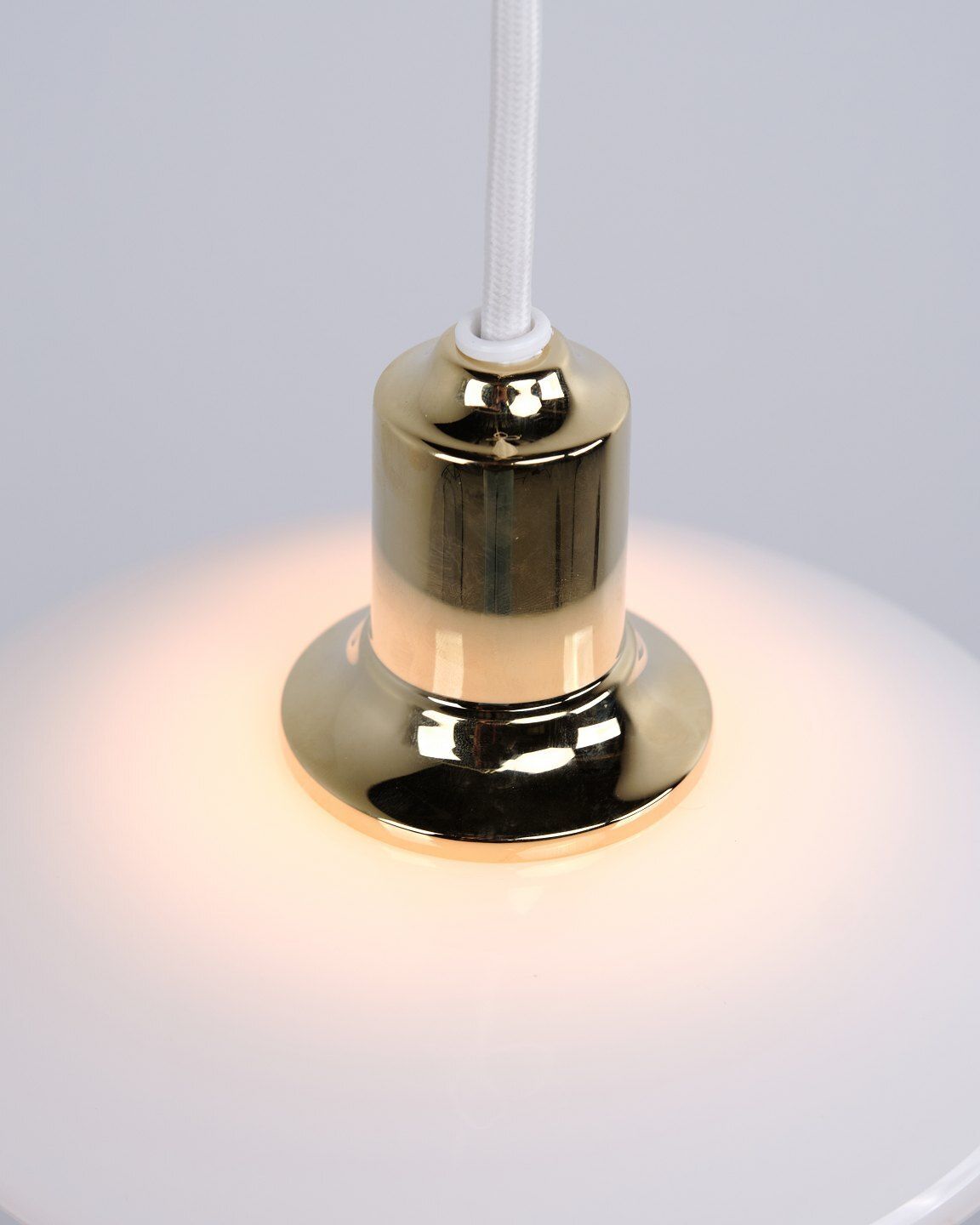 Poul Henningsen Pendant Lamp Model Ph 2/1 In Brass For Louis Poulsen. photo 608.0