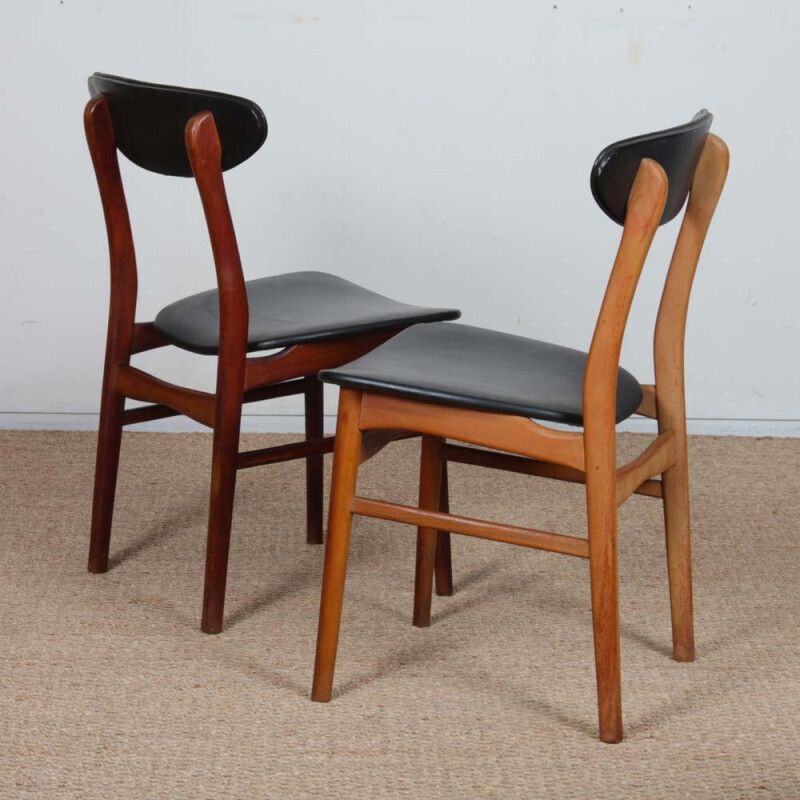 Set Of Four Vintage Wooden Chairs In Scandinavian Style, 1960s. photo 941.0