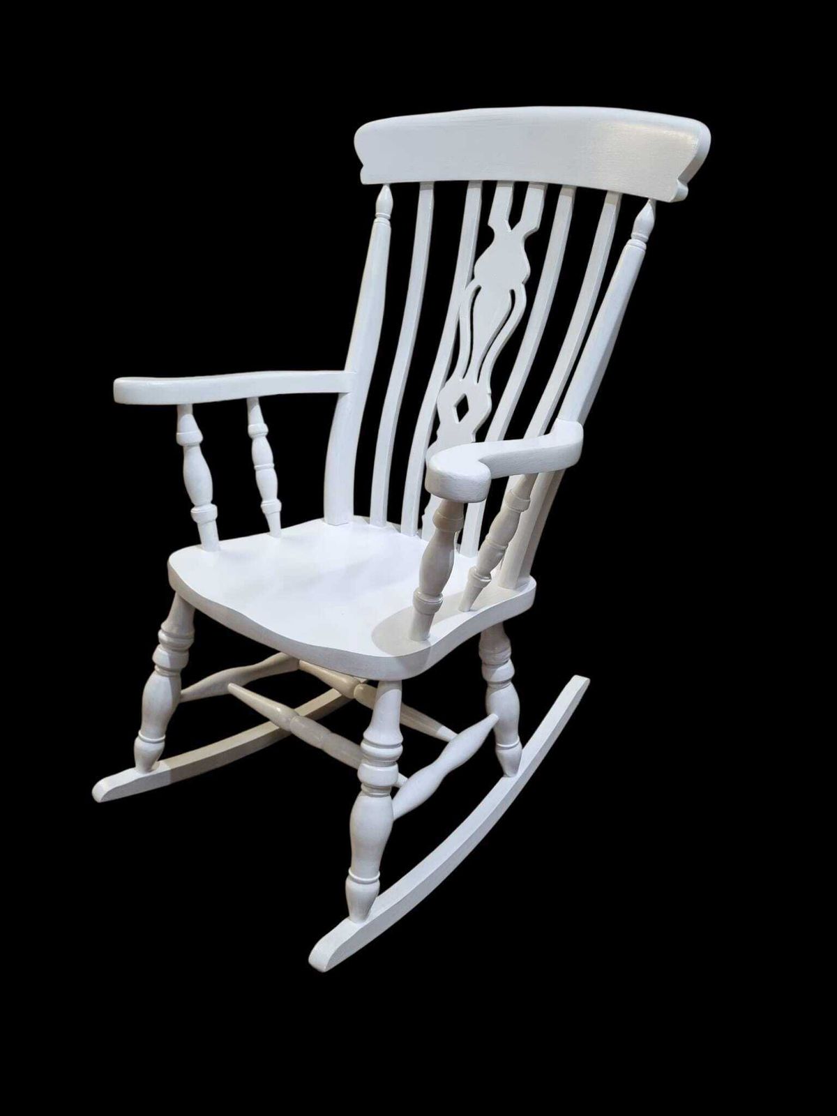 Vintage Windsor Style Rocking Chair / Painted Finish / C.1970 / Free Delivery photo furniture