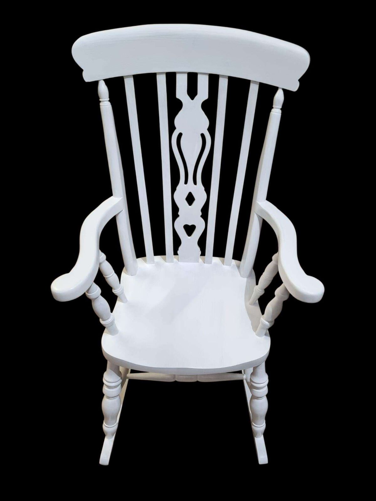 Vintage Windsor Style Rocking Chair / Painted Finish / C.1970 / Free Delivery photo vintage