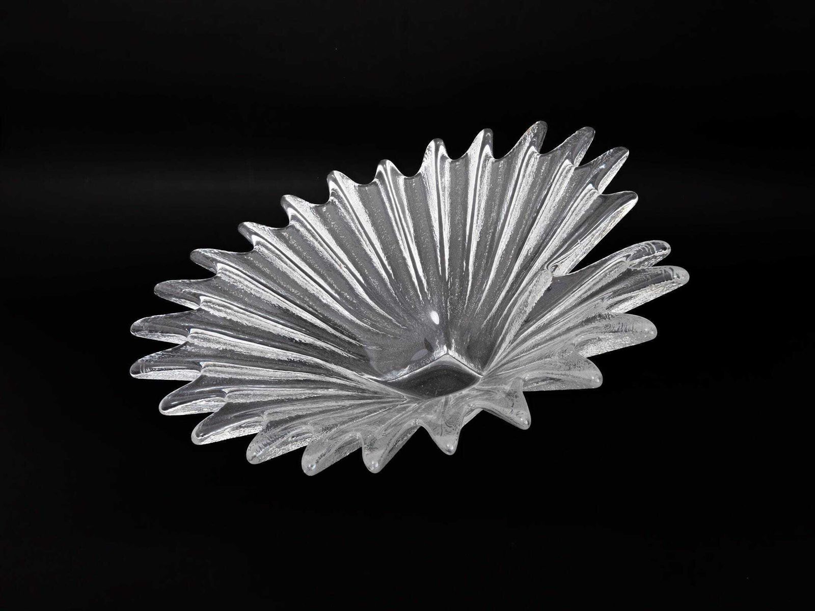 Dartington Glass Anita Harris Design Palm Dish   1980's Twentieth Century Home Decor photo vinterior
