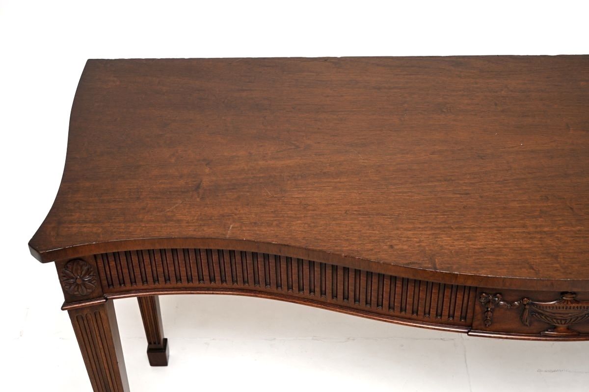 Antique Sheraton Style Mahogany Console Table By William Tillman photo for sale