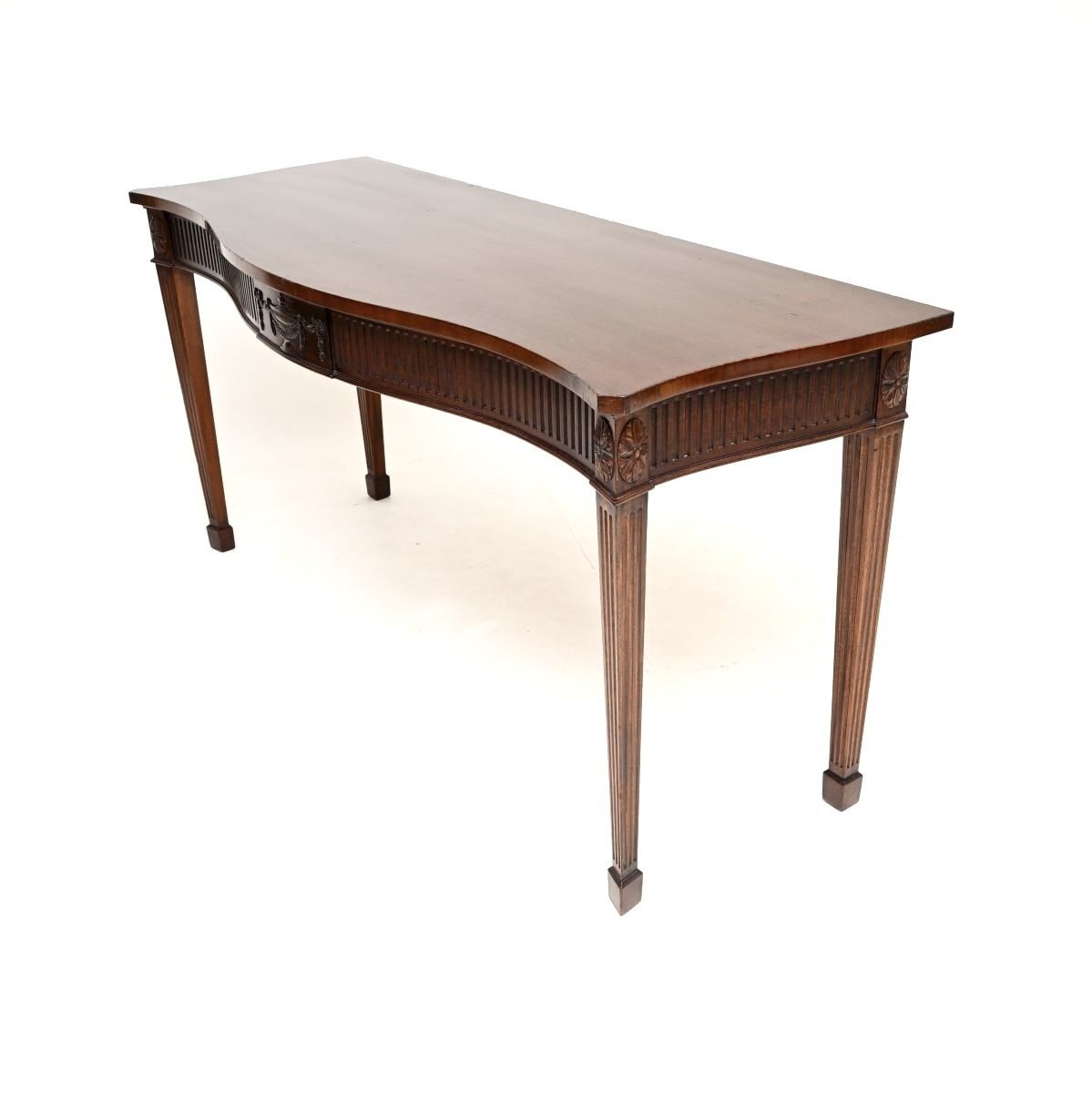 Antique Sheraton Style Mahogany Console Table By William Tillman photo 2535.0