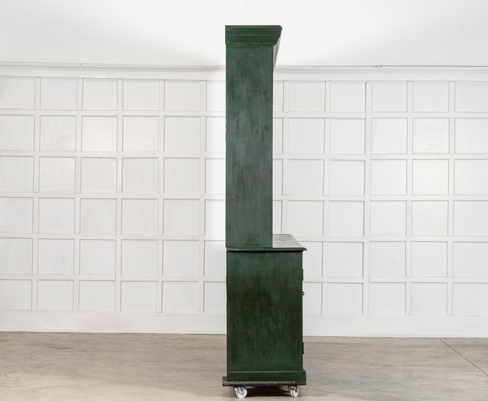 Monumental 19thc English Painted Pine Bookcase / Dresser photo buy