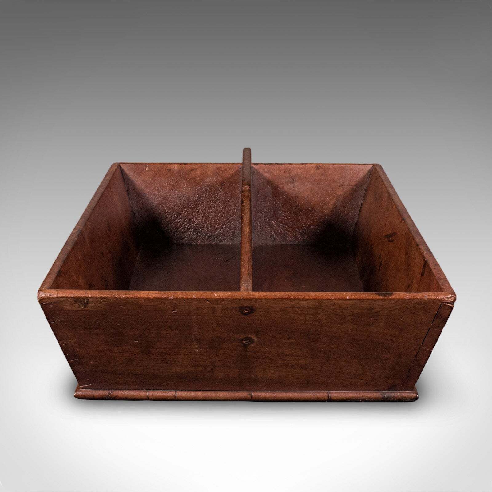 Antique Butler's Carry, English, Walnut, Country House, Work Box, Tray, Georgian photo 809.0
