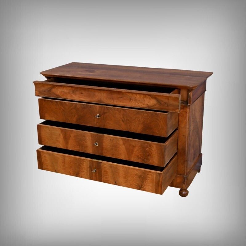 Chest Of Drawers In Burr Walnut, Restoration Period – Part 1, 19th Century photo furniture