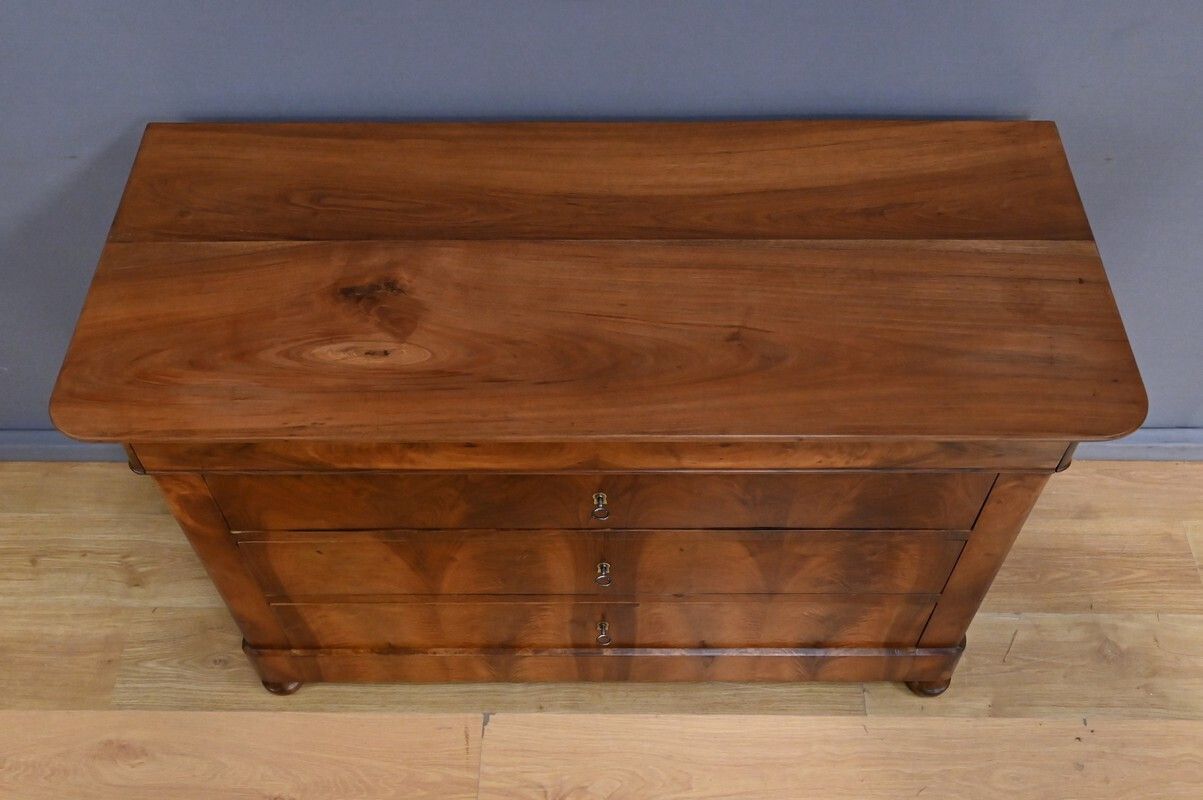 Chest Of Drawers In Burr Walnut, Restoration Period – Part 1, 19th Century photo 2692.0