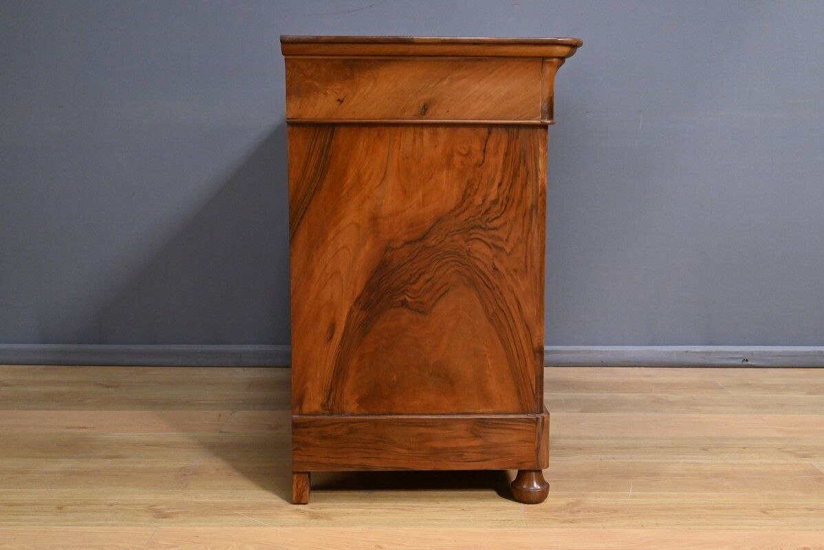 photo for sale Chest Of Drawers In Burr Walnut, Restoration Period – Part 1, 19th Century