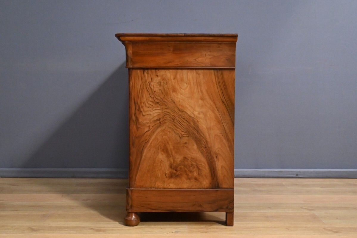 Furniture Chest Of Drawers In Burr Walnut, Restoration Period – Part 1, 19th Century photo