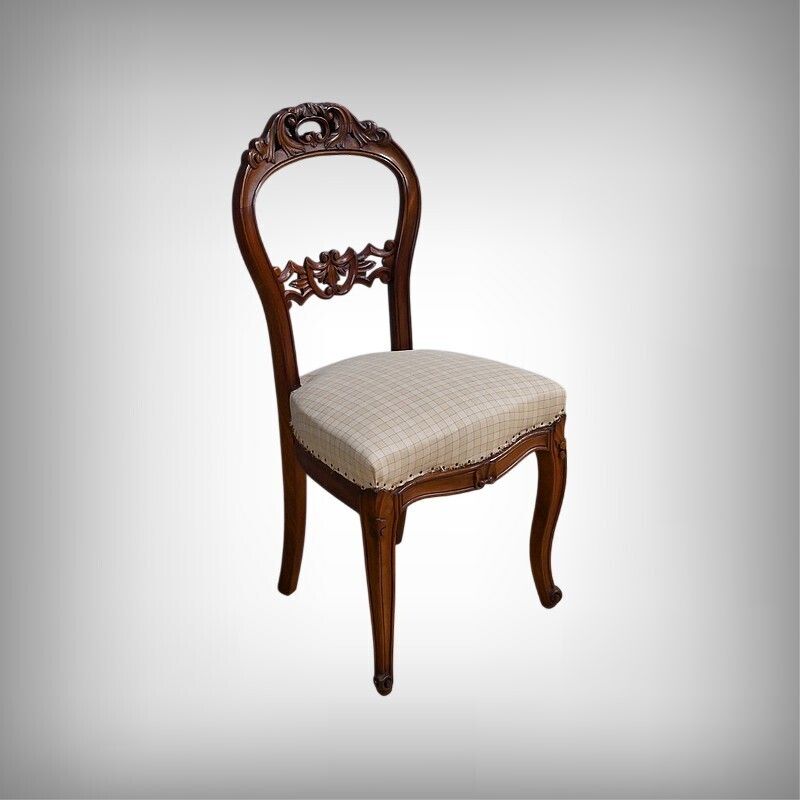 Set Of 4 Mahogany Chairs, Napoleon III Period   Second Half Of The 19th Century photo furniture