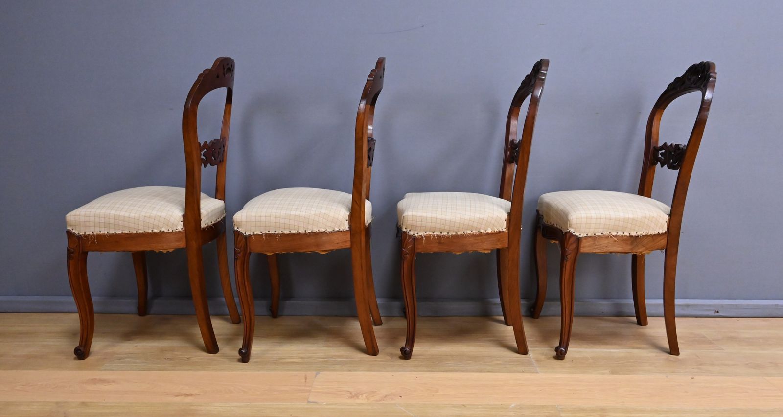 Set Of 4 Mahogany Chairs, Napoleon III Period   Second Half Of The 19th Century photo vinterior