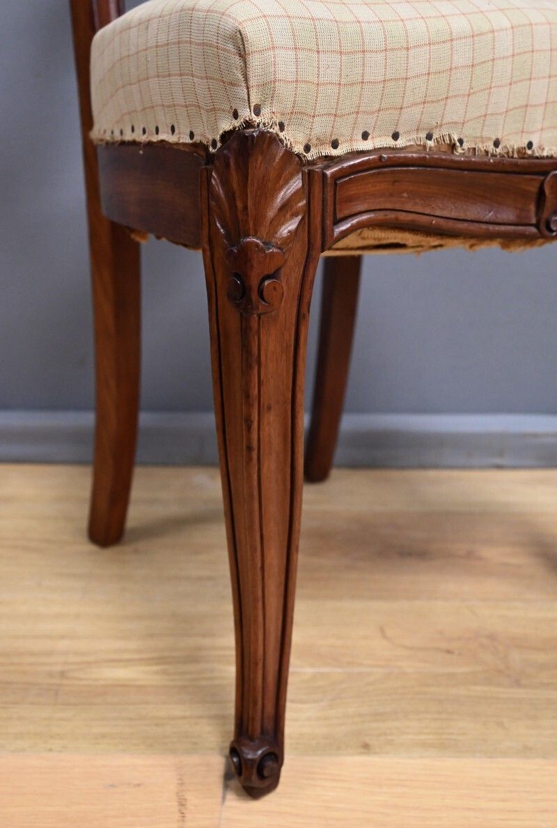 photo vintage Set Of 4 Mahogany Chairs, Napoleon III Period   Second Half Of The 19th Century