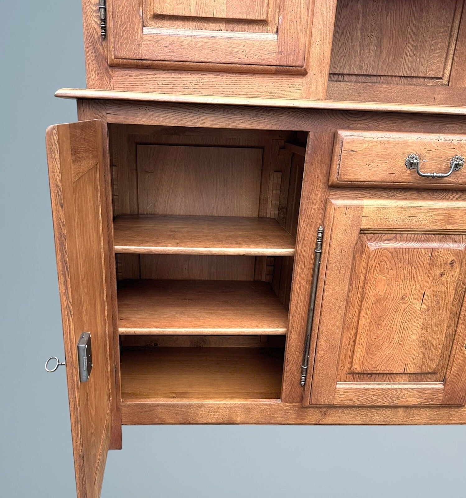 1350.0 Large Oak Kitchen Dresser / Oak Bookcase / Oak House Keepers Cupboard photo