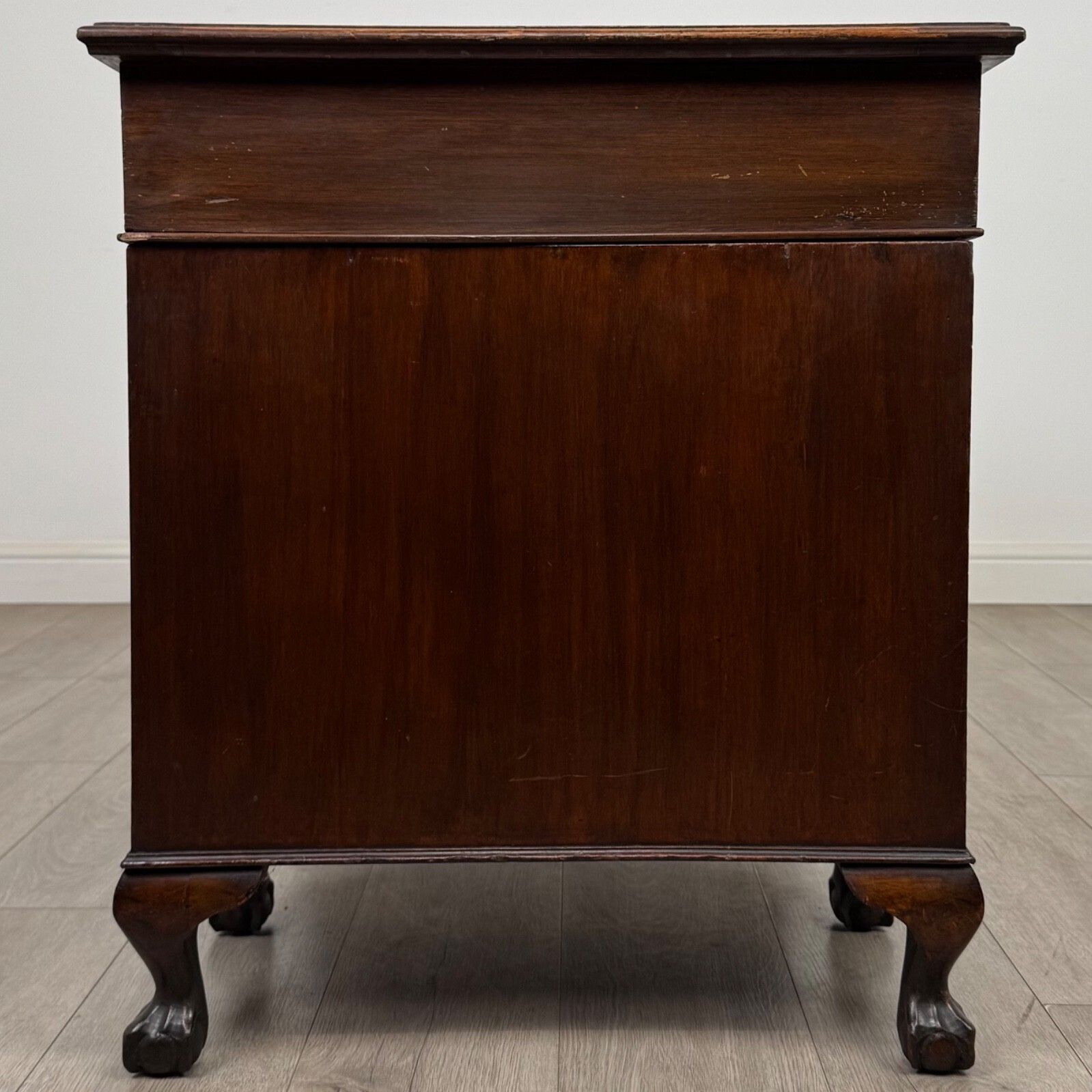 Antique 20th Century Edwardian Pedestal Desk In Mahogany photo buy