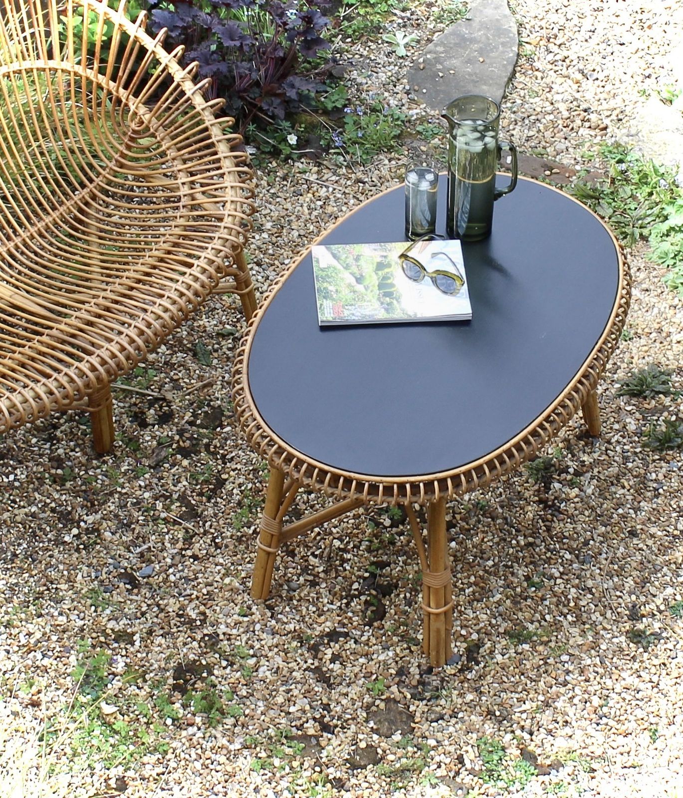 Franco Albini Wicker Coffee Table