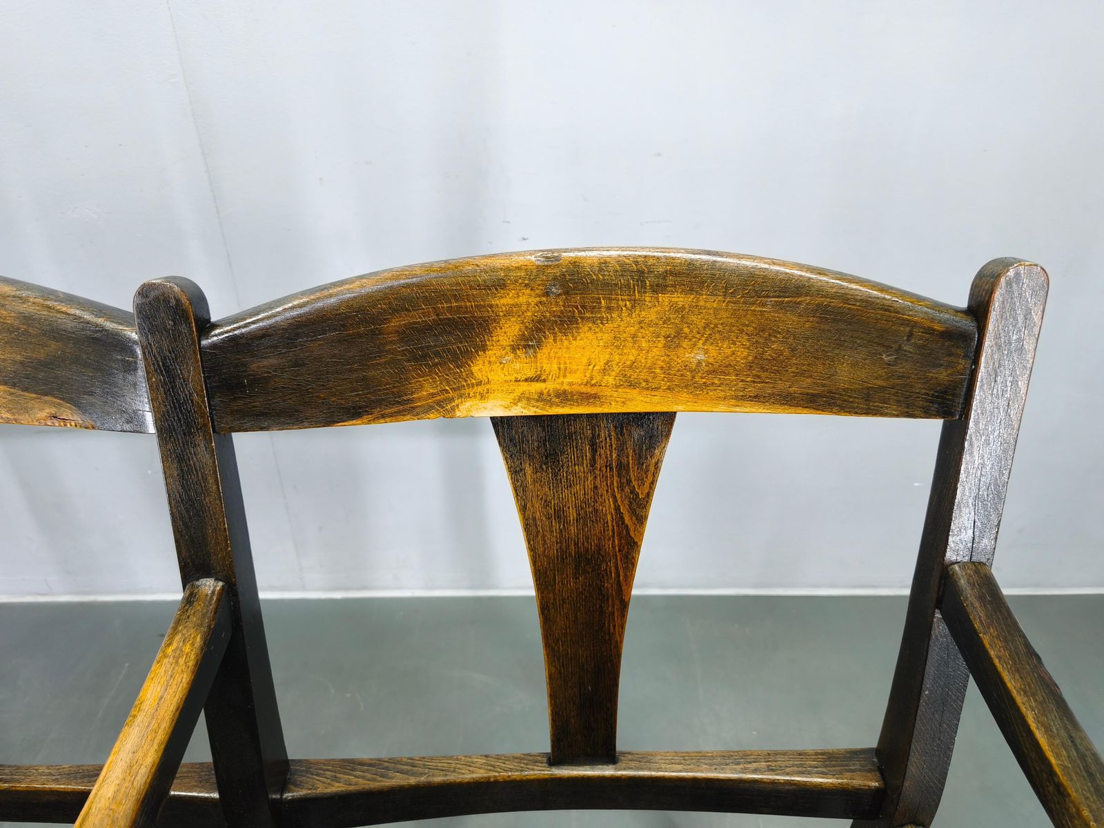 photo for sale Rare 1920s Czechoslovak Beech Wood Cinema Bench Seating