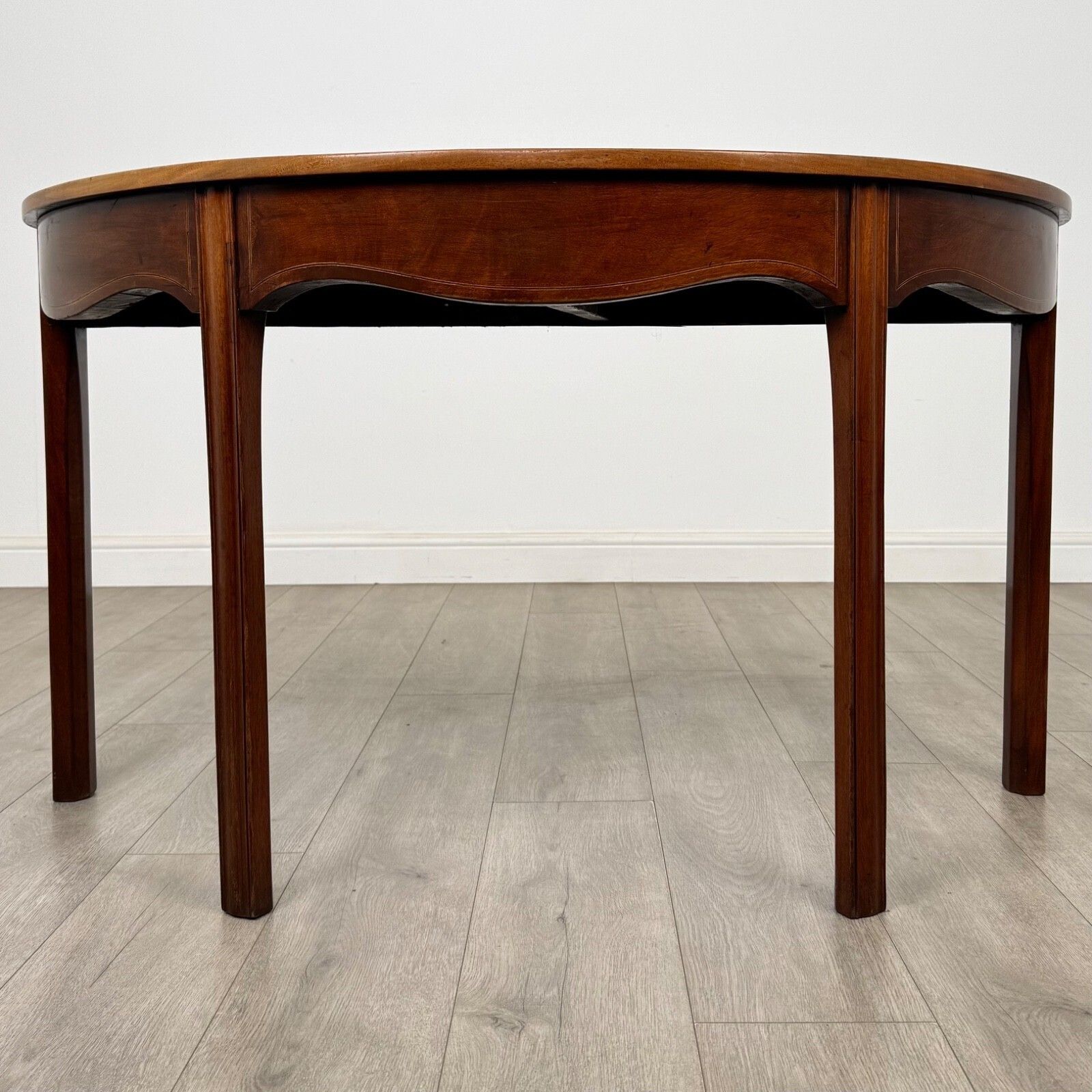 Antique 18th Century Georgian Demi Lune Side Table In Mahogany