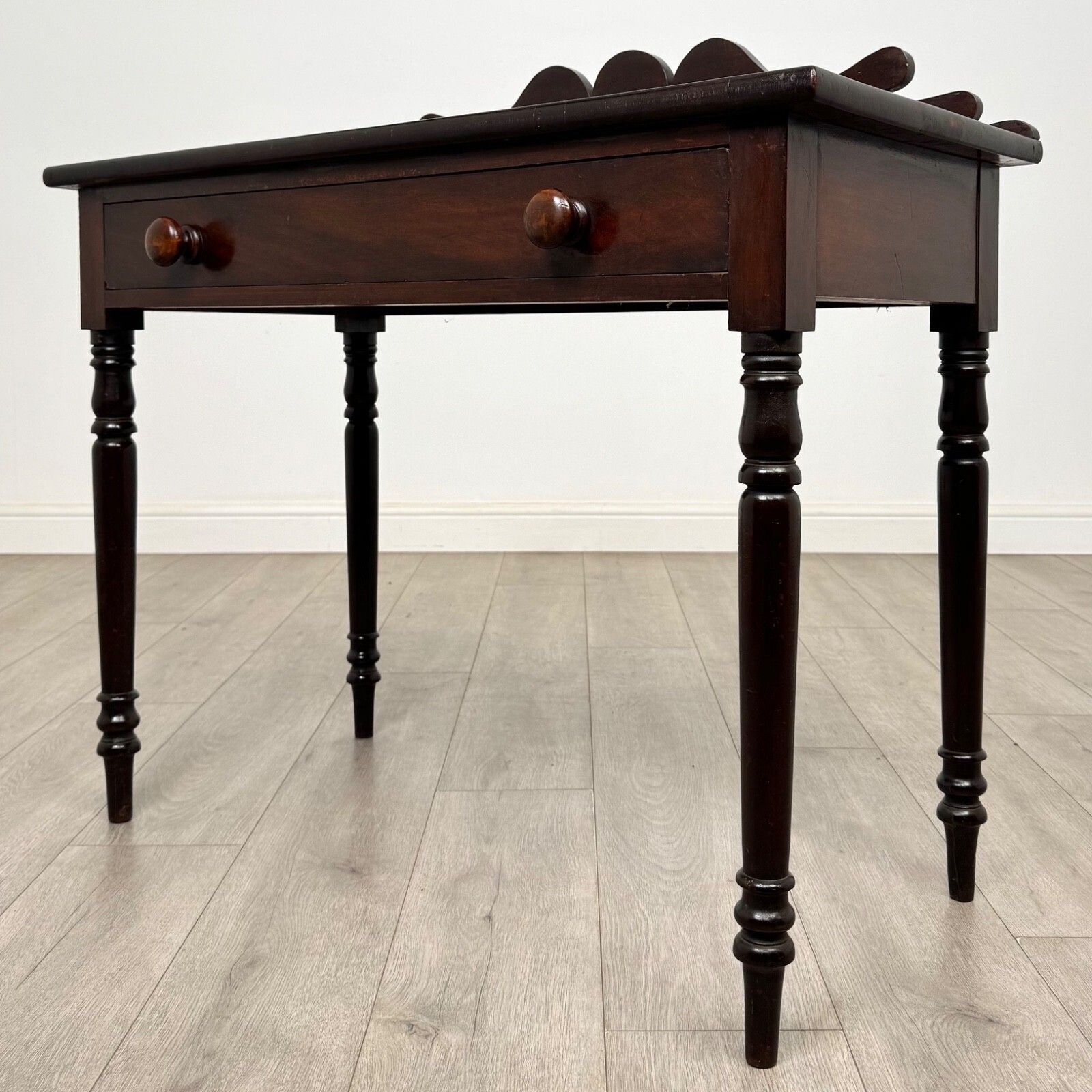 Antique 19th Century Victorian Writing Table In Mahogany photo furniture
