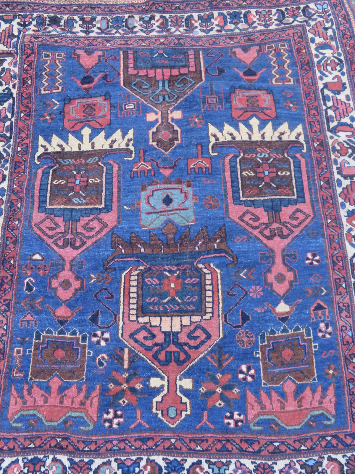 Collectors Early Antique Tribal Rug. 145cm X 120cm. photo furniture