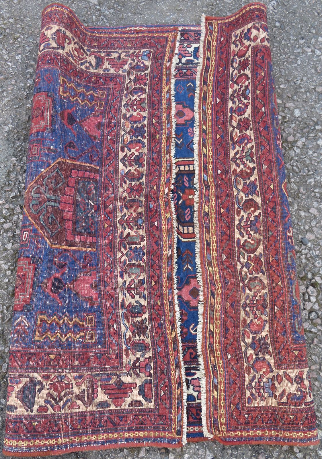3450.0 Collectors Early Antique Tribal Rug. 145cm X 120cm. photo