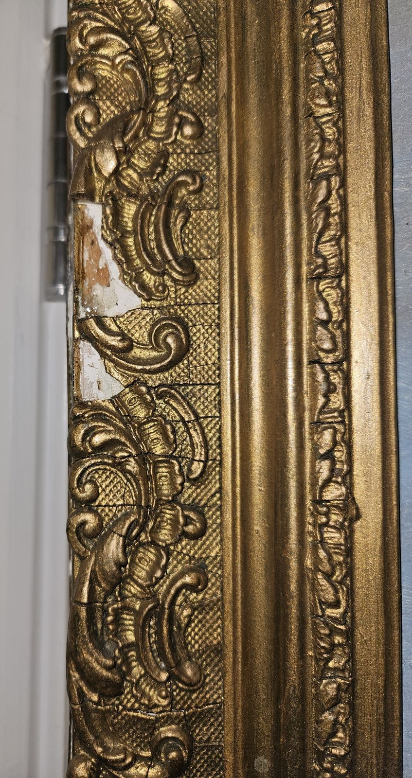 Original 20th Century French Oil Painting On Board  Floral Gold Giltwood Frame. photo for sale