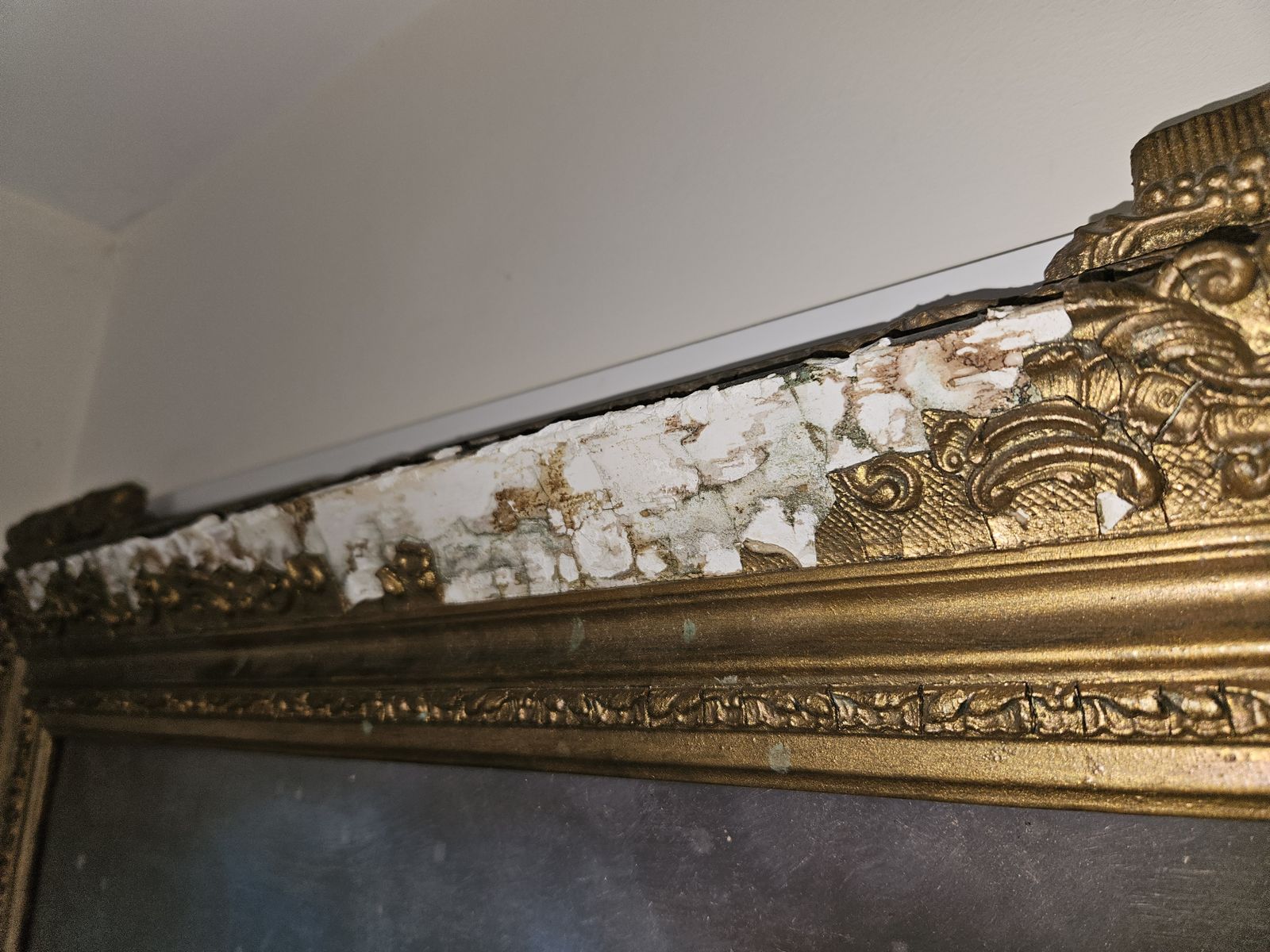 Original 20th Century French Oil Painting On Board  Floral Gold Giltwood Frame. photo buy