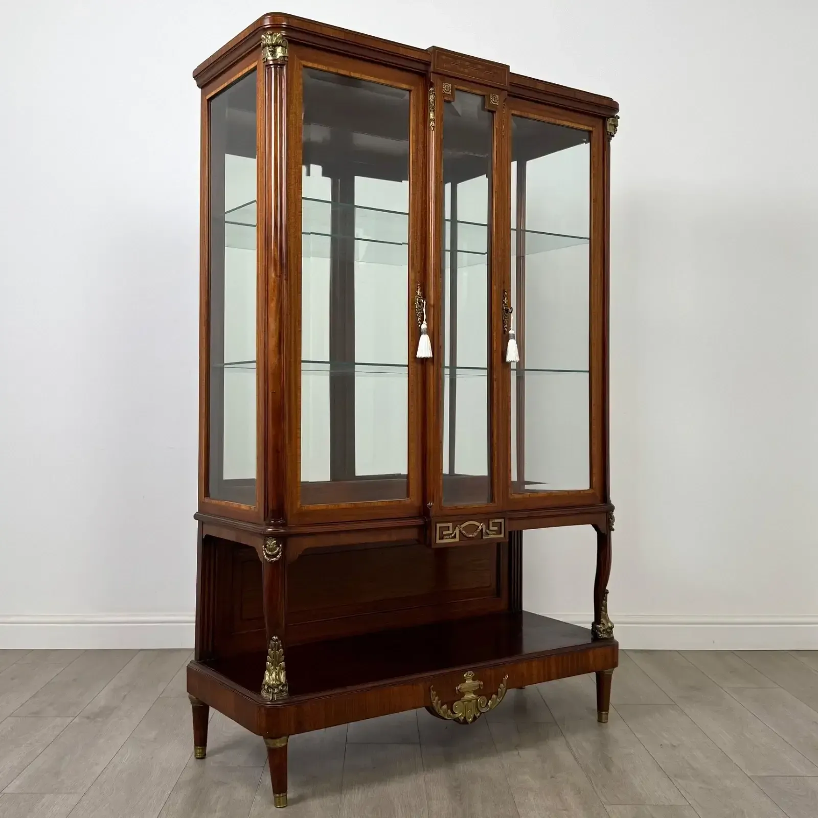 photo furniture Antique 19th Century French Display Cabinet In Mahogany ( Af 5434 )