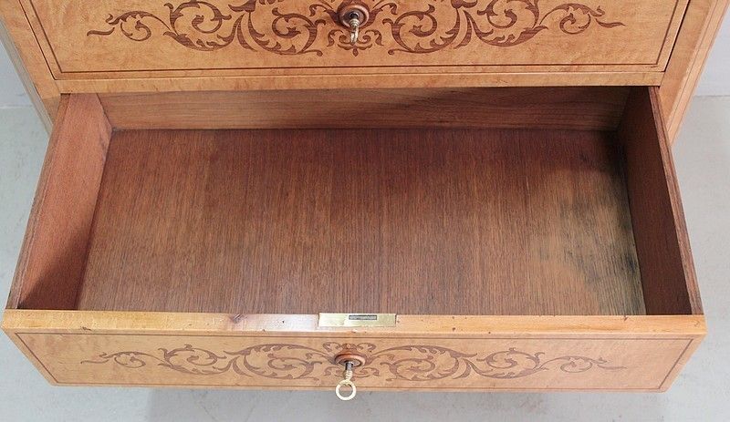 Furniture Psyche Writing Commode Charles X photo