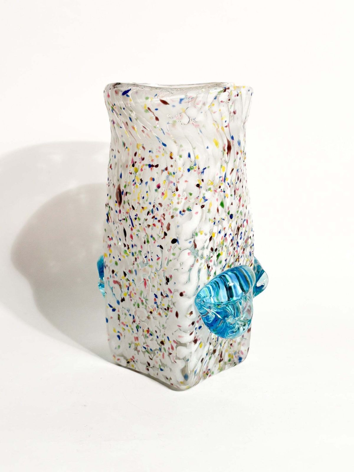 Goto De Fornasa In White And Blue Murano Glass From The 1980s photo furniture