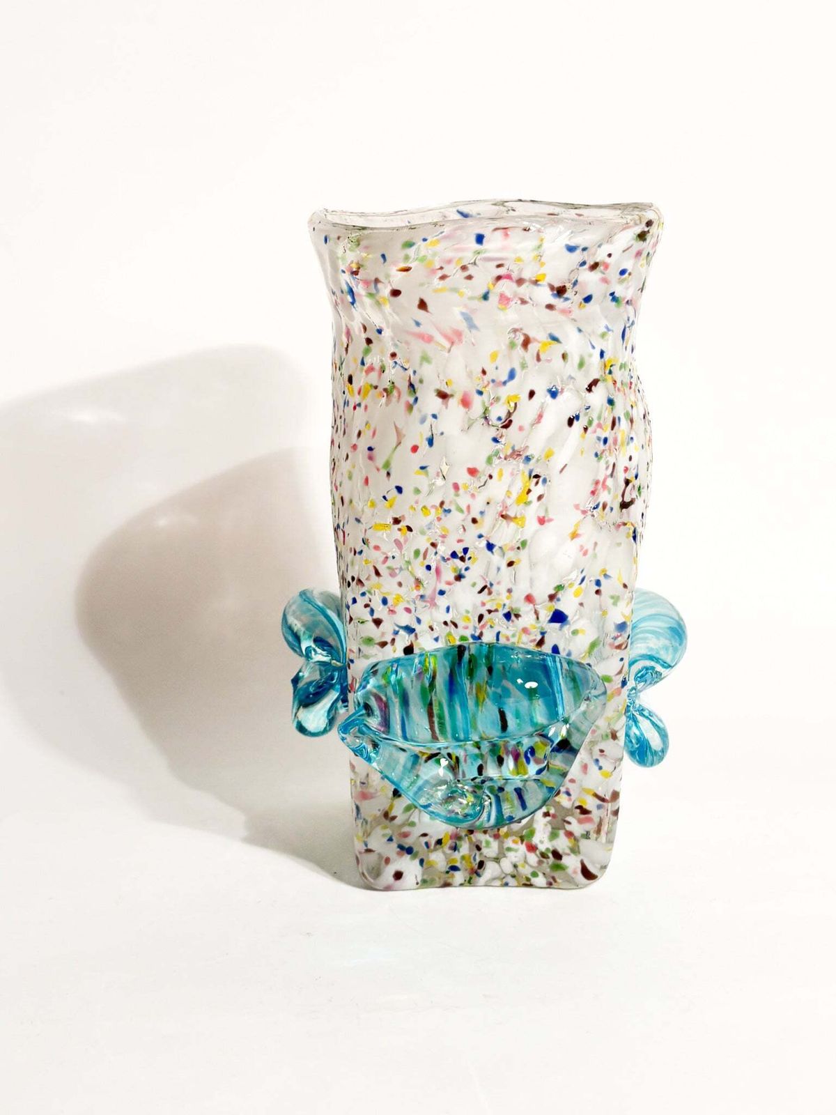 Goto De Fornasa In White And Blue Murano Glass From The 1980s photo Home Decor