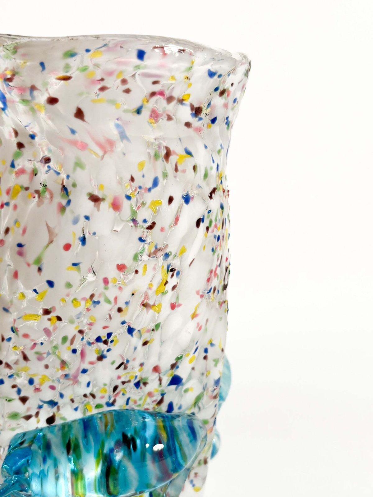 Goto De Fornasa In White And Blue Murano Glass From The 1980s photo vinterior