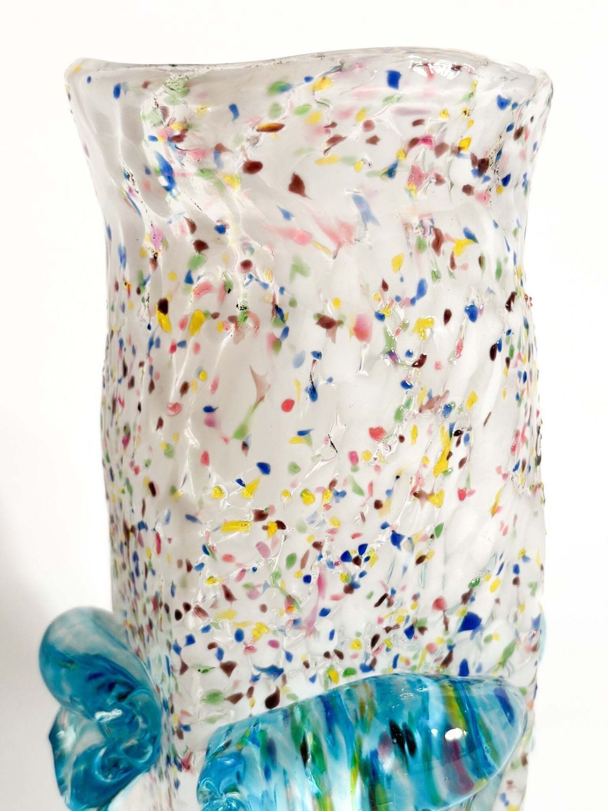 Goto De Fornasa In White And Blue Murano Glass From The 1980s photo buy