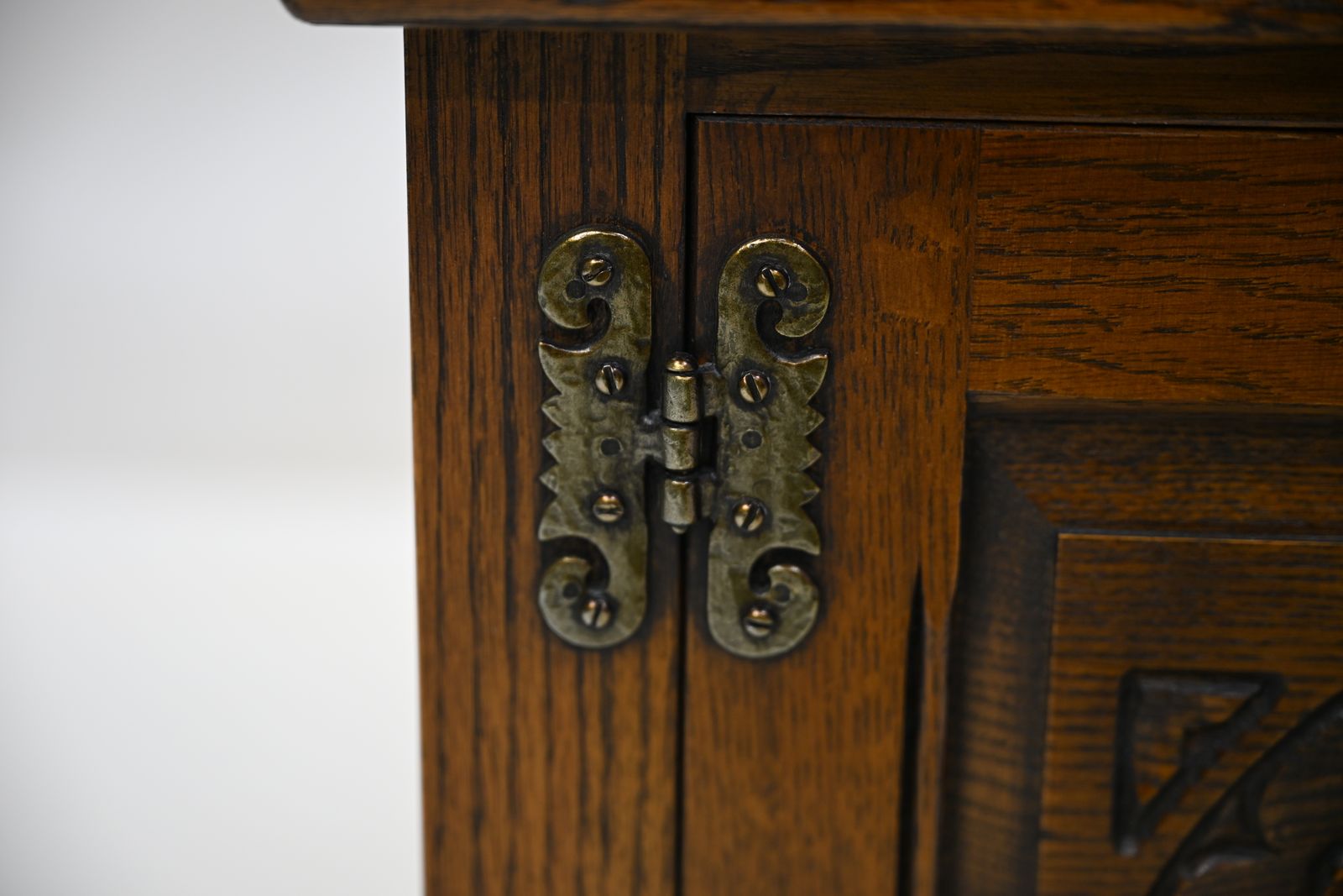 photo buy Old Charm Vintage Display Cabinet 2 Shelves Light Oak Free Uk Delivery