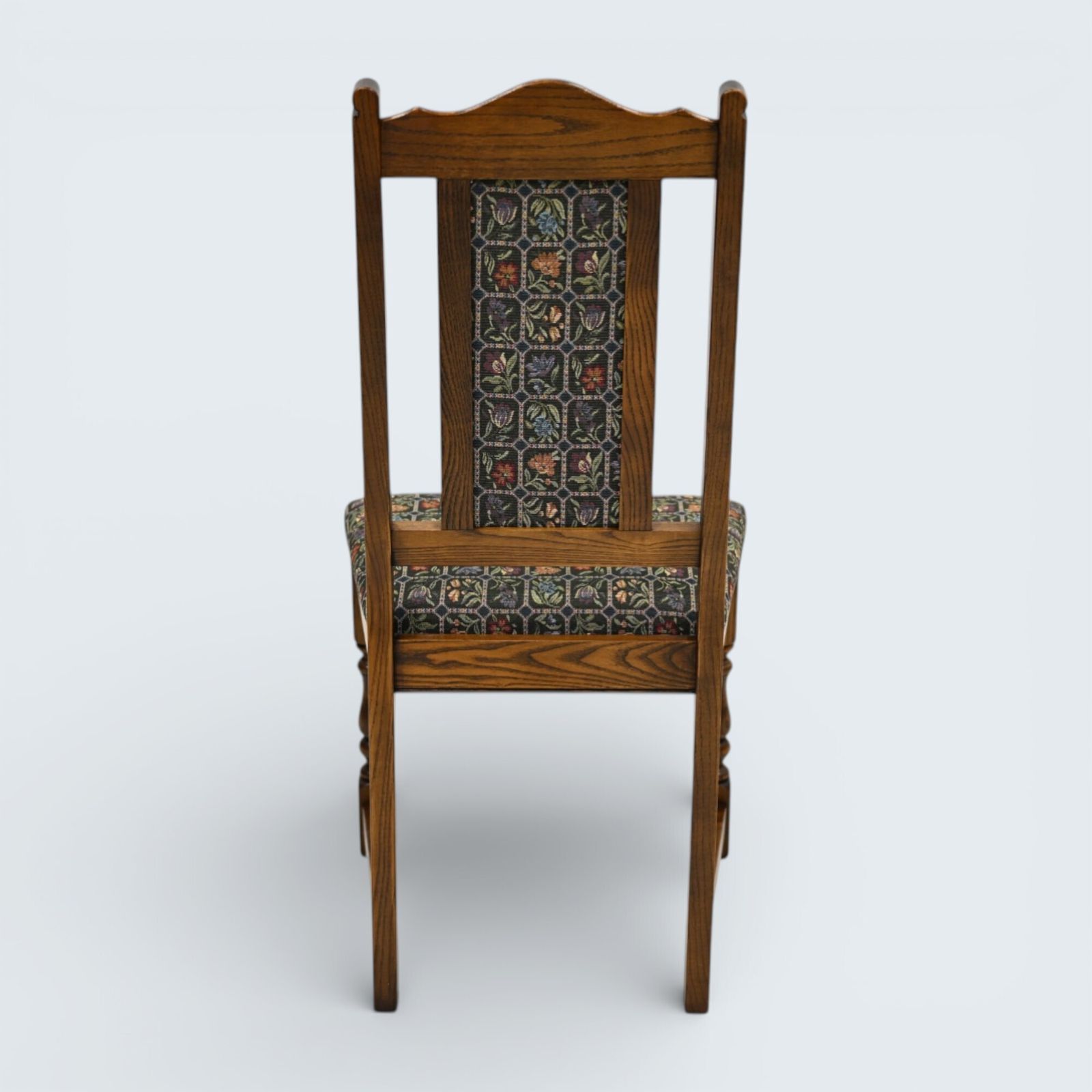4 Old Charm Dining Chairs Widford Green Light Oak Upholstery Free Uk Delivery* photo vintage