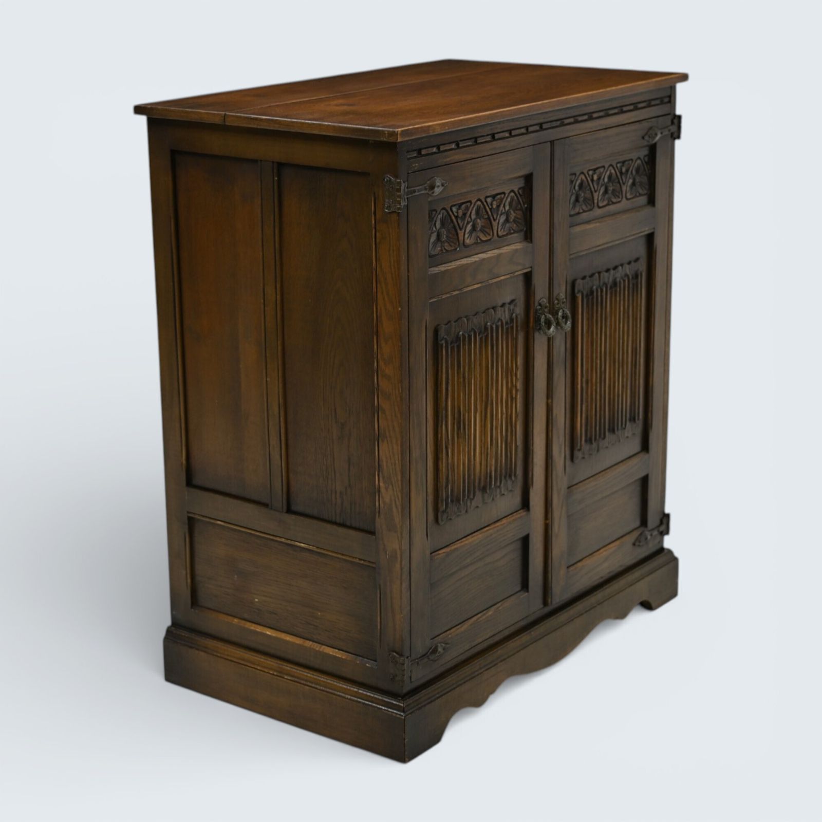 Old Charm Oak Tv Video Cabinet Light Oak Gold Diamond Free Uk Delivery* photo vintage